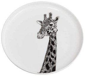 Бяла порцеланова чиния Marini Ferlazzo Giraffe, ø 20 cm - Maxwell &amp; Williams