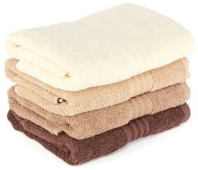 Комплект от 4 памучни кърпи за баня, 70 x 140 cm - Foutastic