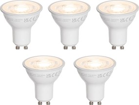 Комплект от 5 GU10 50мм Прозрачни LED крушки 7.5W 800 lm 3000K