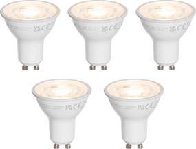 Комплект от 5 GU10 50mm LED крушки прозрачни 7.5W 800 lm 3000K