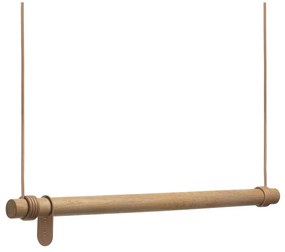 Стенна закачалка от масивен дъб в естествен цвят 80 cm Swing M – LIND DNA