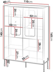 Витрина Vera 110-кашмир