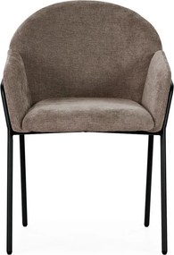 Прасковени тапицирани трапезни столове в комплект 2 бр. Aslin – MOME