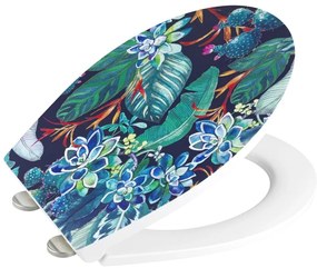 Тоалетна седалка с автоматично затваряне 37,5 x 44,5 cm Manaus - Wenko