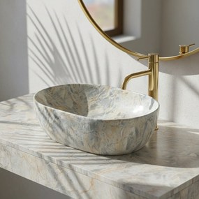 Умивалник за плот Rea Amelia Ruststone 48