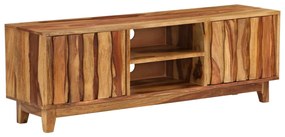 246204 vidaXL ТВ шкаф, акациево дърво масив, 118x30x40 cм
