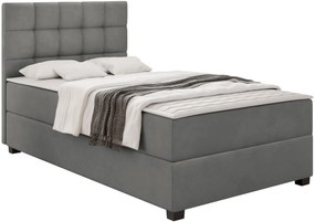 Тапицирано легло Lind-Тъмно сиво-90 x 200