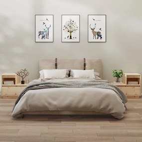 Sonata H Нощни шкафчета, 2 бр, 60x34x51 см, борово дърво масив