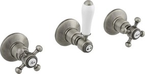 Матово-сребрист вградена душ батерия (2 изхода) Antea – Sapho