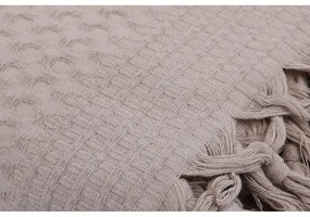 Светлокафява памучна олекотена покривка за легло Кафява, 220 x 240 cm - Mijolnir