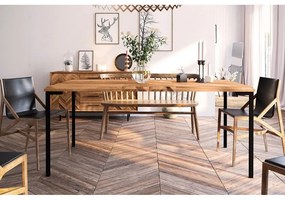 Дъбова маса за хранене 90x200 cm Abies - The Beds