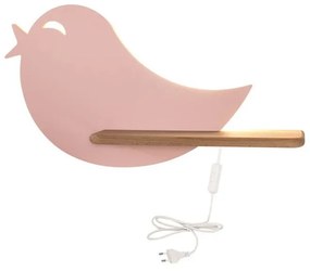 Розово детско осветително тяло Bird - Candellux Lighting