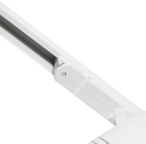 Модерна 3-фазова релсова система бяла с 4 прожектора 3000-4000K - Ruler 38