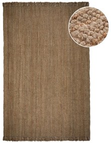 Кафяв килим от юта Юта, 200 x 290 cm - Flair Rugs
