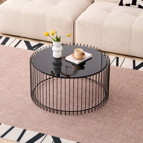 Кафе-маса Temporal Round-Черно