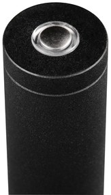 LED подова лампа в черен и сребрист цвят (височина 150 cm) Orbit – Trio Select