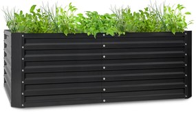 Blumfeldt High Grow Straight, повдигната леха, 200 х 60 х 100 см, 1200 л, стомана