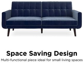 Син разтегателен диван 199 cm Nola - Støraa