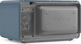 Комбинирана микровълнова фурна с горещ въздух SMEG Collezione MOC02SBMEU, 900W, 27 л, 25 програми, Плавно затваряне, Индивидуални настройки, Син