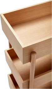 Конзолна маса от масивен дъб в естествен цвят 34x43 cm Stack – Hübsch