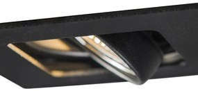 Модерен смарт вграден прожектор черен вкл. WiFi GU10 - Artemis