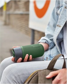 Зелена стъклена чаша за път 340 ml – Black + Blum