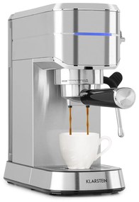 Klarstein Futrura, еспресо кафемашина, 20 bar, 1,25 литра, неръждаема благородна стомана