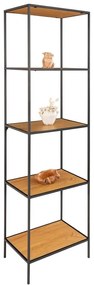 Етажерка за книги в дъбов декор в естествен цвят 51x170 cm Vita - House Nordic