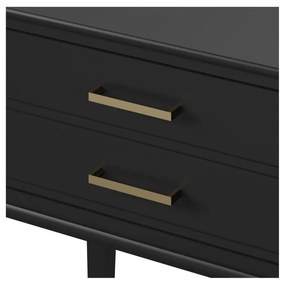 Черно нощно шкафче Westerleigh – CosmoLiving by Cosmopolitan