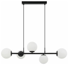 Полилей с кабелно окачване MADDIE 5xE14/5W/230V черен