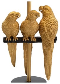 Черна настолна лампа Папагали - Mauro Ferretti