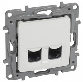 Legrand 764578  Розетка 2xRJ45 Cat.6 FTP Niloe Бяло - 764578