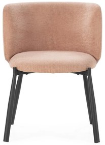 Прасковени тапицирани трапезни столове в комплект 2 бр. Ginny – MOME