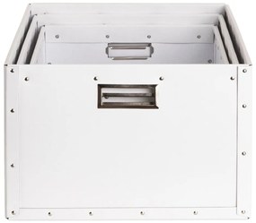 Бели картонени кутии за съхранение в комплект от 3 броя Ture - Bigso Box of Sweden