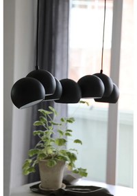 Черно висящо осветително тяло с метален абажур Cupolo – Markslöjd