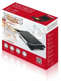 Сандвич тостер - преса Royalty Line RL-PM1000, 1000W, Незалепващи плочи, Червен