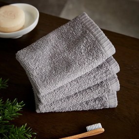 Сиви бързосъхнещи памучни кърпи в комплект от 4 бр. 30x30 cm Quick Dry – Catherine Lansfield