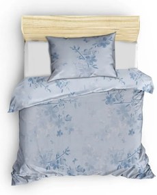 Светлосиньо единично спално бельо от памук Renforcé 140x200 cm Elena – Mijolnir