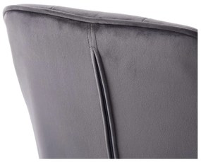 Сиви тапицирани трапезни столове в комплект с подлакътници 2 бр. Nolan Square – Unique Furniture