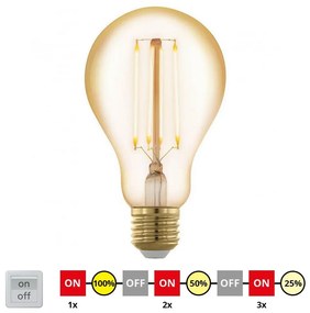 LED Димируема крушка VINTAGE A75 E27/4W/230V 2200K - Eglo 12858