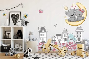 Декоративен стикер за детска стая Приказен пейзаж 60 х 120 см 60 x 120 cm