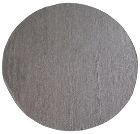Кръгъл килим от сива вълна ø 250 cm Auckland - Rowico