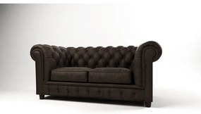 Тъмнокафяв диван от кадифе 184 cm Cambridge - Ropez