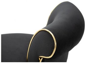 Бар стол от синьо кадифе 96 cm Luxy - Mauro Ferretti