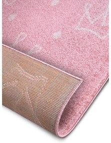 Розов детски килим 160x235 cm Crowns - Hanse Home