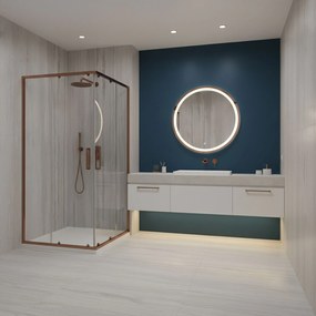 Душ кабина Rea Punto 80x100 Brush Copper