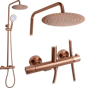Душ система с Термостат Rea Drop Brush Copper