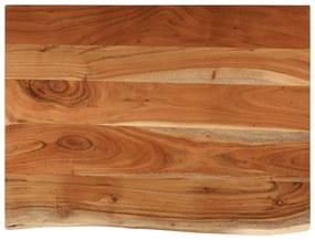 370307 vidaXL Плот за баня, 70x60x3,8 см, правоъгълен, масивно дърво акация