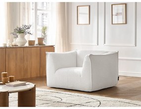 Бяло кресло от прежда с примки от букле Giorgia – Bobochic Paris