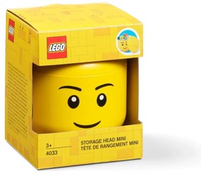 Жълта кутия за съхранение Boy, ø 10,6 cm - LEGO®
